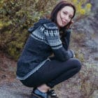 Gilet Laine Alpaga Zip Capuche Noir