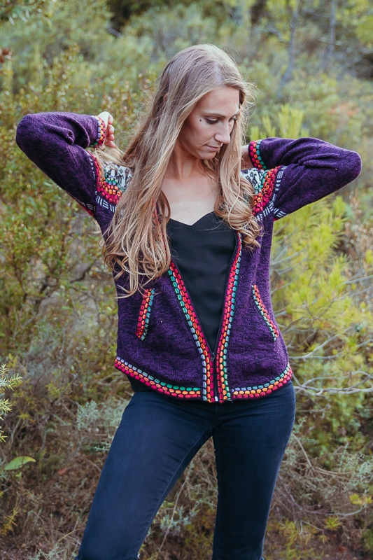 gilet en laine alpaga