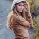 Pull Alpa Col V Laine Alpaga marron clair